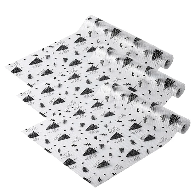 

Non-Slip EVA Cabinet-Drawer-Shelf-Liners Waterproof Kitchen Fridge Pad And Cupboard Mat, Non-Slip Can Be Cut,45X121.5Cm