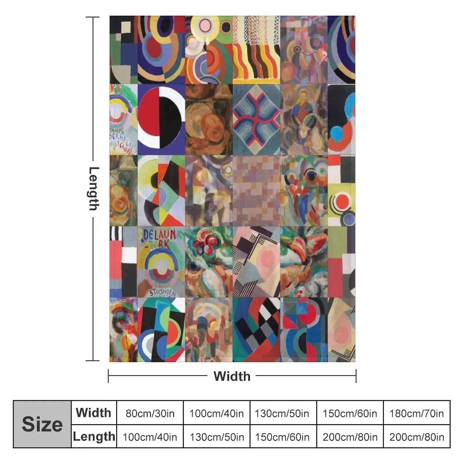 Одеяло Sonia Delaunay рождественское украшение очень большое одеяло для кемпинга