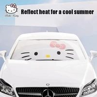 sanrio kawaii car windshield sunshade umbrella anime hello kitty summer window sun protection accessories heat insulation cloth