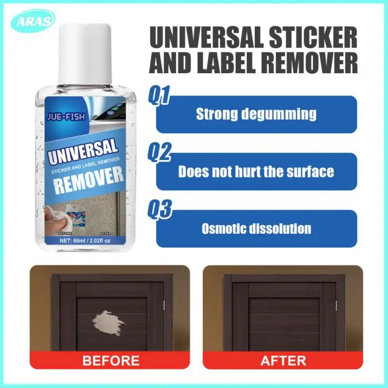 

2023 Adhesive Glue Spray Efficient Wall Sticker Glue Removal 60ml Car Glass Label Cleaner Sticky Residue Remover Wholesale Quick