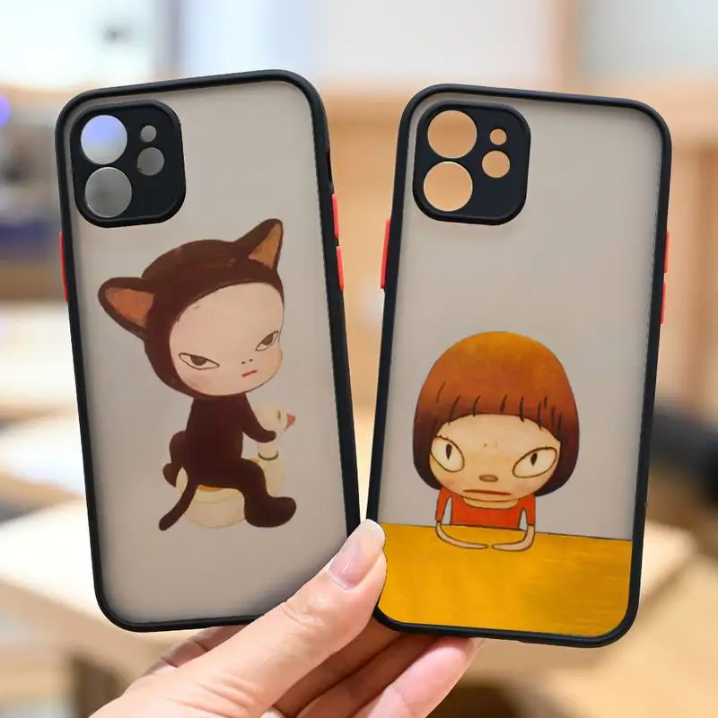 

Yoshitomo Nara Phone Case IPhone 12 11 13 14 Pro Max X XR XS SE2020 7 8 Plus Hard Shockproof Cover Case