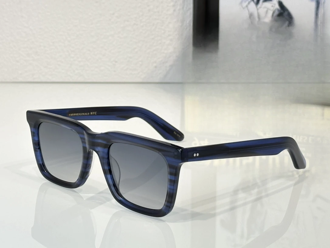 Полосатая серая оправа Lemtosh RIZIK прямоугольные мужские солнцезащитные очки