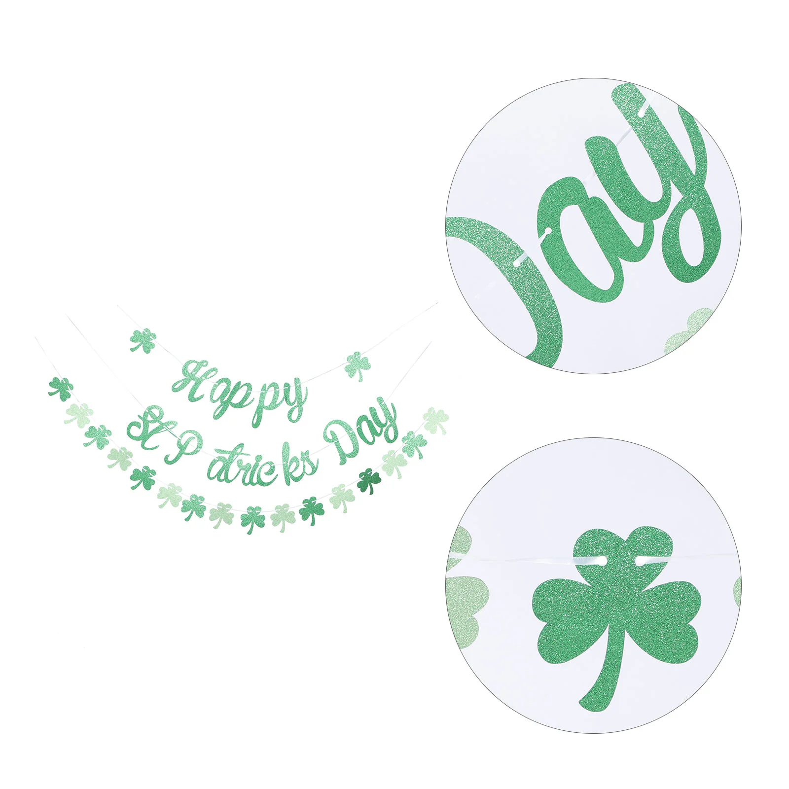 

Day St Patrick S Party Decor Pendant Banner Bunting Shamrockhanging Flag Decorations Banners Patricks Supplies Green Pulling