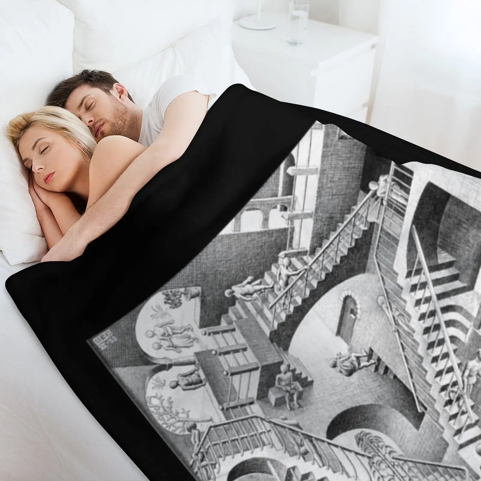 Футболка Mc EscherMC Escher одеяло на Хэллоуин фланелевые одеяла для кровати