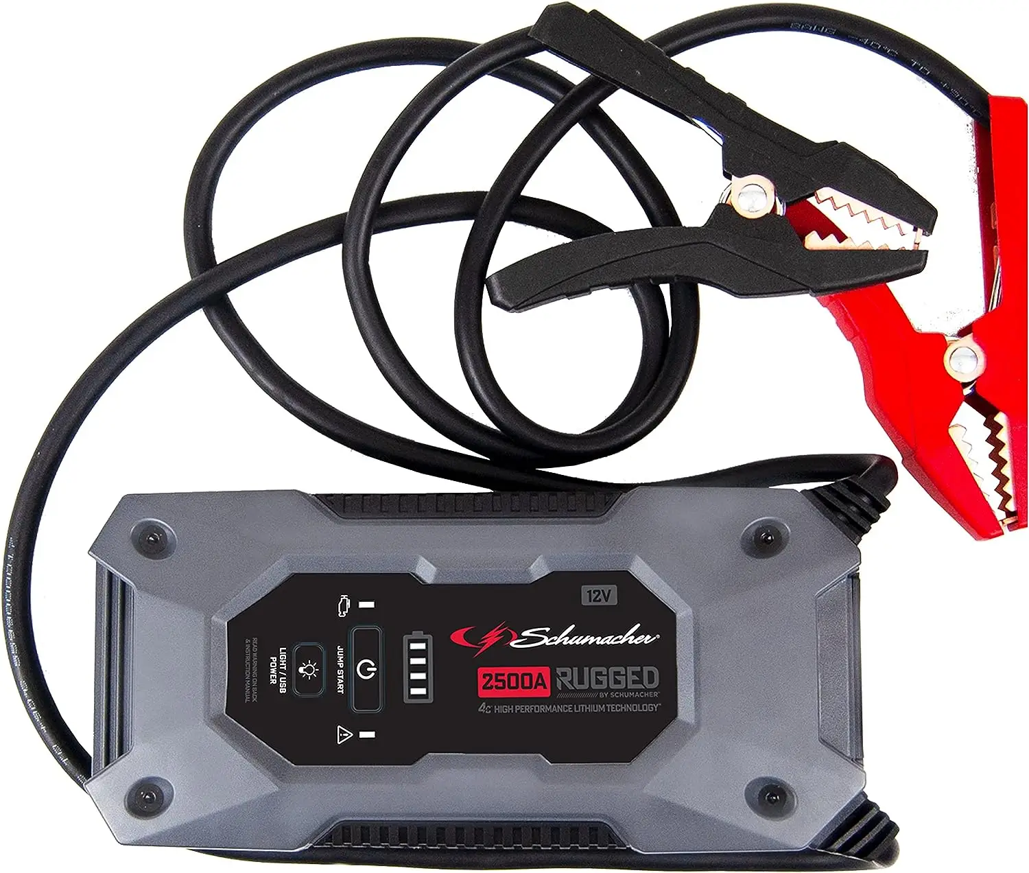 

Rugged Lithium by Portable Power Pack and 2500A Jump Starter \u2013 10.0L Gas | 8.0L Diesel \u2013 Jump Start Car, Motorcycle,