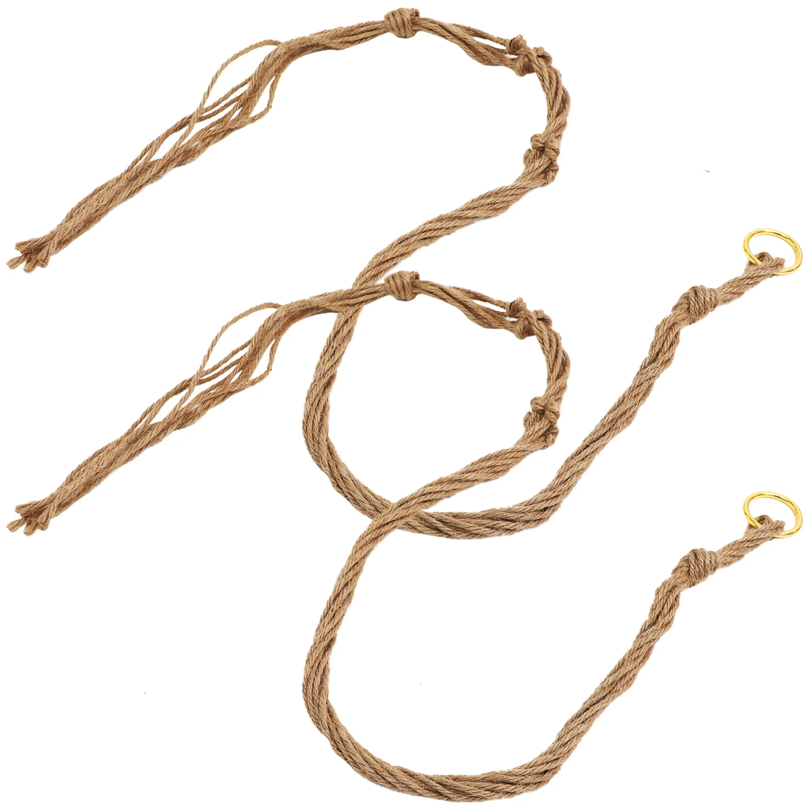 

Macrame Hanging Basket Coat Rack Wall Mounted Jute Hangers Indoor/outdoor