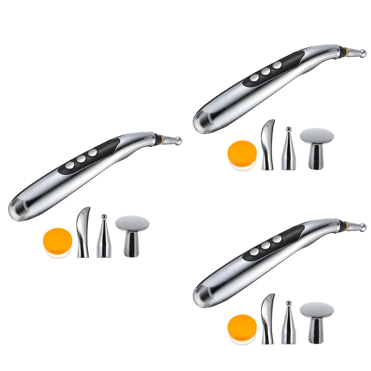 

3pcs Electronic Acupuncture Pen Meridian Energy Pen Meridians Acupuncture Machine