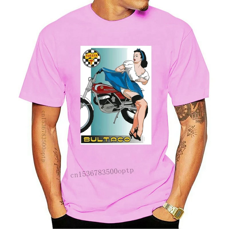 

Мужская одежда, новинка, футболка Bultaco Motor Girl от S до 5XL