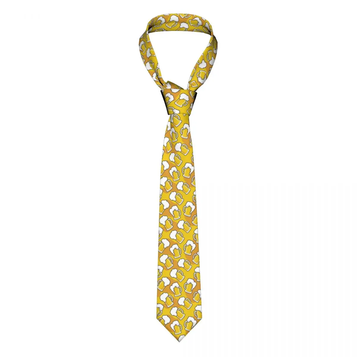 

Patterning Of Draft Beer Mugs With Foam Neckties Unisex Polyester 8 cm Neck Ties Men Casual Classic Accessories Cravat Office