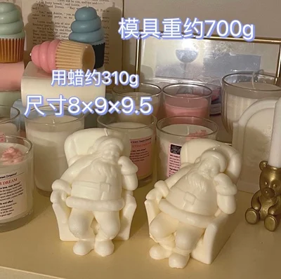 

Силиконовая форма для свечей, Новое поступление, креативное Рождественское украшение для вечеринки, изготовление свечей, дизайн Санта, сил...