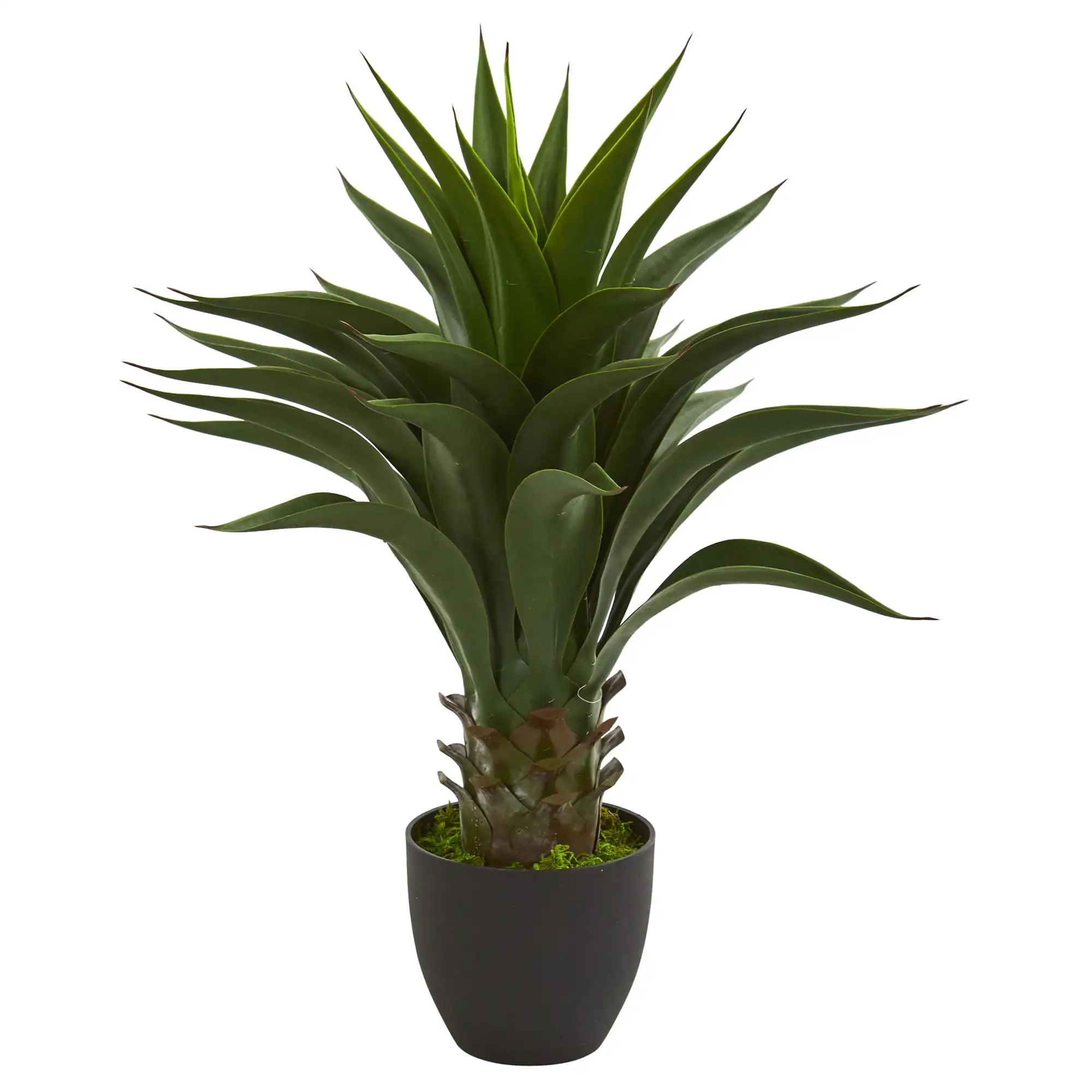 

28" Plastic and Polyester Agave Artificial Plant Nearly Natural Green