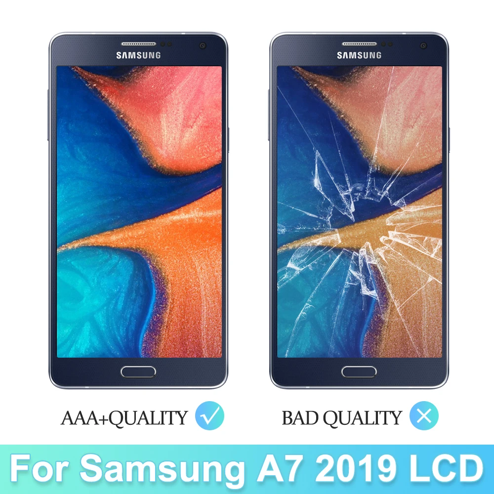 Дисплей для Samsung A7 2019 A700 ЖК-дисплей с рамкой замена сенсорного экрана в сборе A700F
