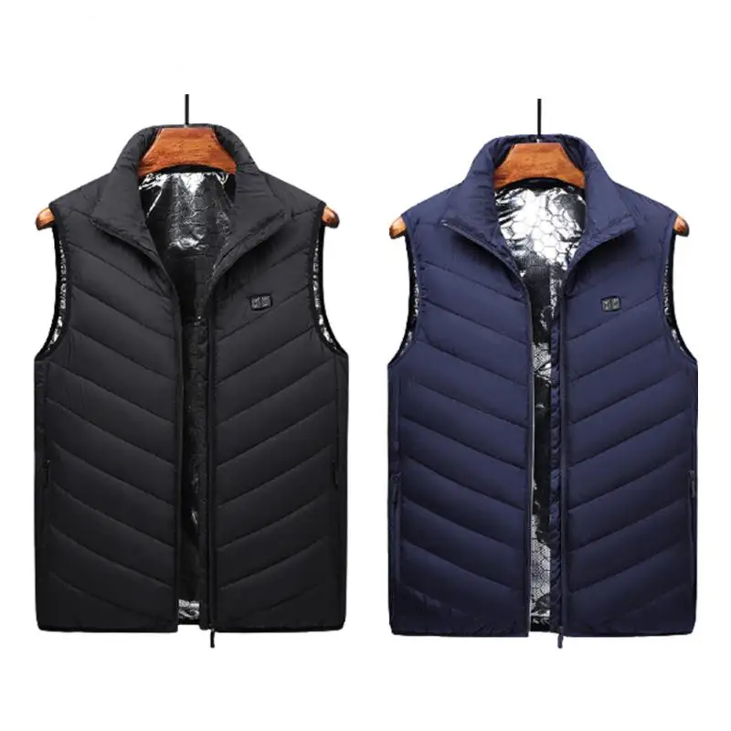 

5 Areas Heated Men Windbreaker Women Warm Vest USB Heating Jackets Heated Vests Autumn Winter Coat Hiking Hunting