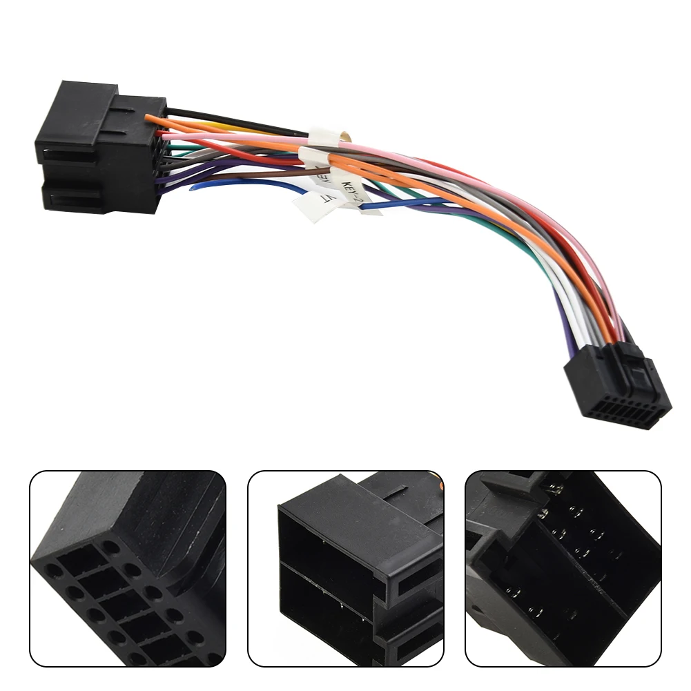 

New Practical Useful High Quality Durable 16P To ISO Cable Adapter Accessories Copper Wire Cable Male Plug To Female