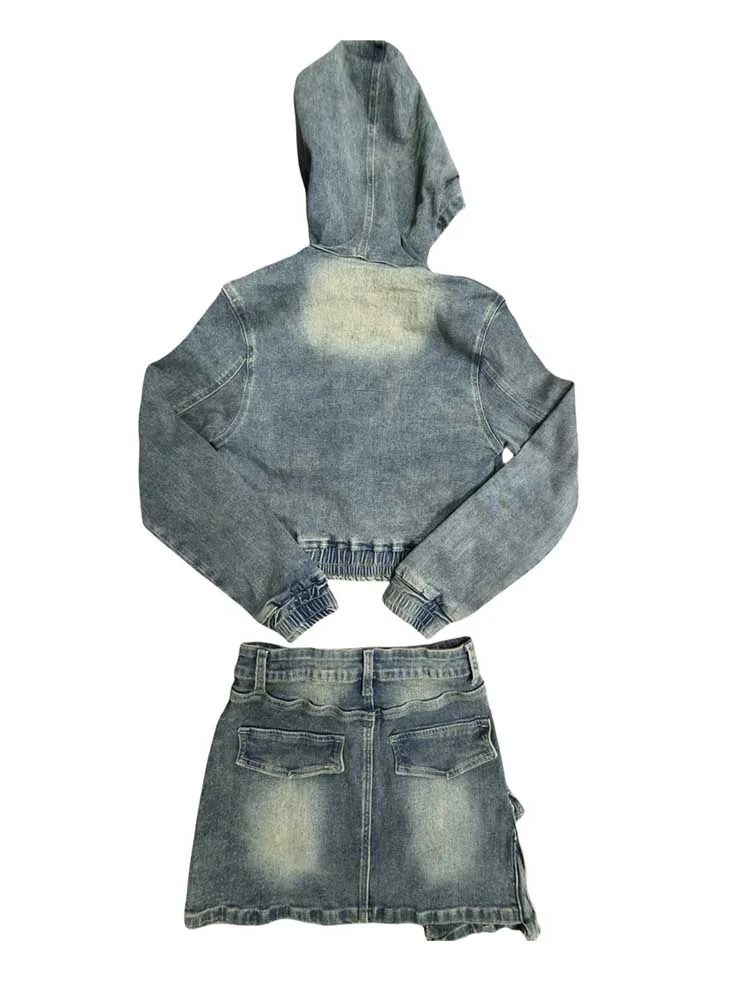 Женский джинсовый комплект Y2K NoEnName_Null