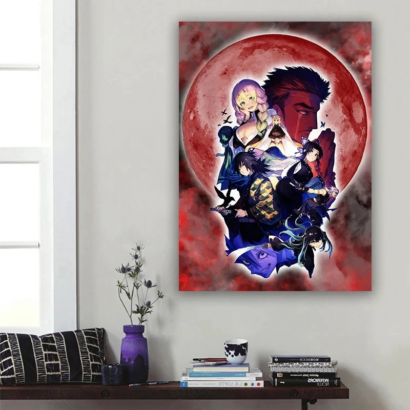

Anime Demon Slayer Canvas Painting Wall Art Poster And Print Home Decor Child Teens Living Room Decorative Paintings