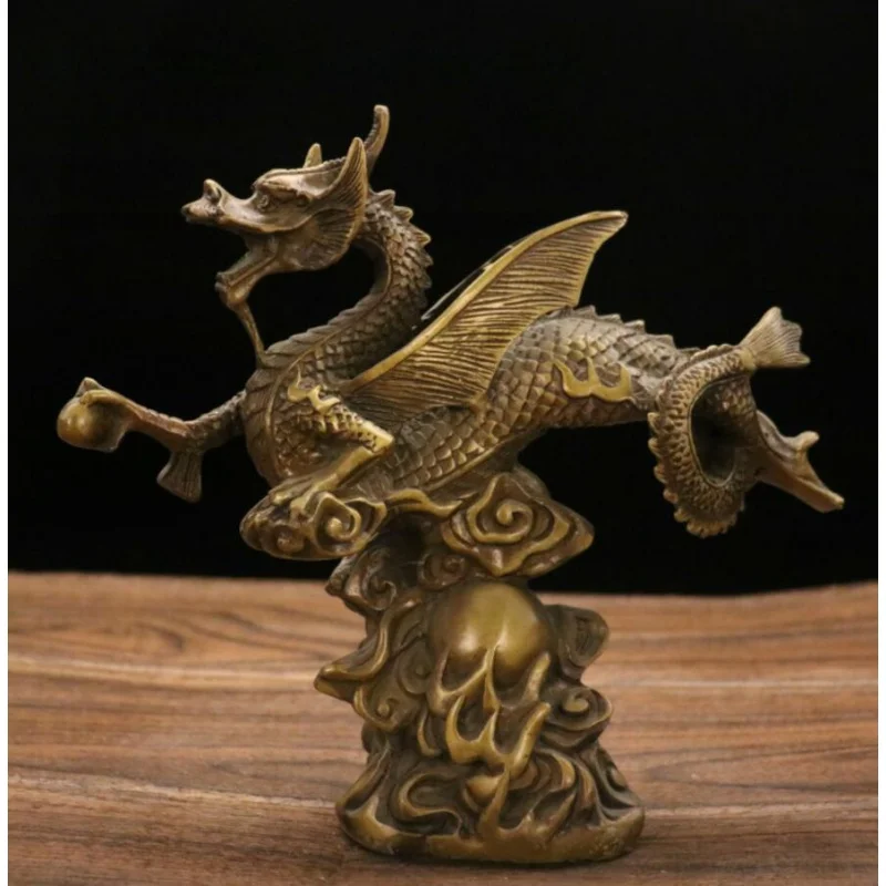 

Archaize brass fly dragon household decoration crafts statue