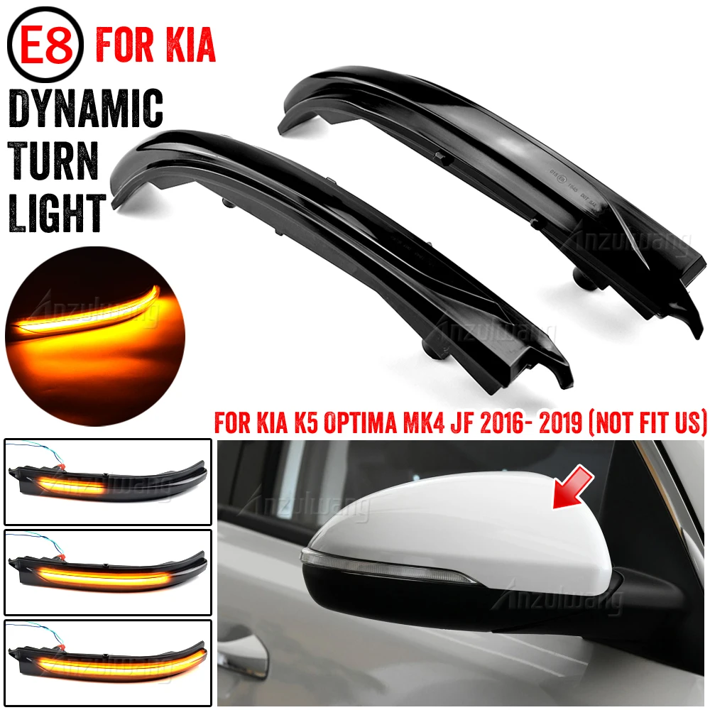 

2pcs Flowing Turn Signal Light LED Rearview Mirror Dynamic Indicator Blinker For Kia Optima K5 TF 2016 2017 2018 2019 2020