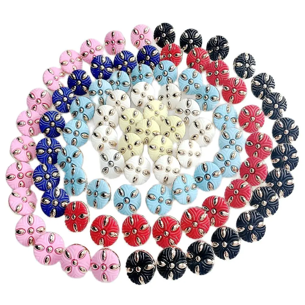 

HL 30PCS 12mm Shank Alloy Plating Shirt Buttons DIY Crafts Garment Sewing Accessories
