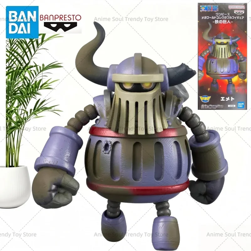 Фото BANDAI Banpresto WCF One Piece Mega WCF Эмет Железный Гигант Эмет: Коллекционная модель аниме-персонажа, украшение для рабочего стола, подарки AS №1