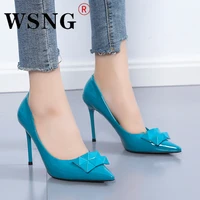 ladies fashion solid color pointed toe high heels 2022 summer shallow mouth ladies high heel sandals 8cm high heel wedding shoes