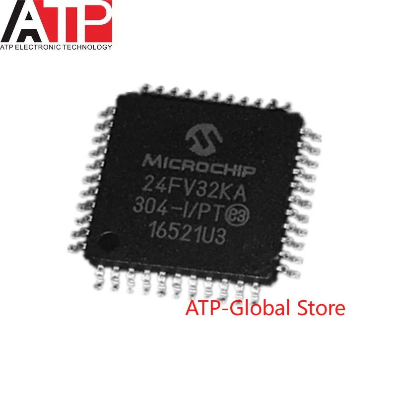 

1-100 Pieces PIC24FV32KA304-I/PT TQFP-44 PIC24FV32KA Microcontroller Chip IC Integrated Circuit Original Brand New ATP-Global