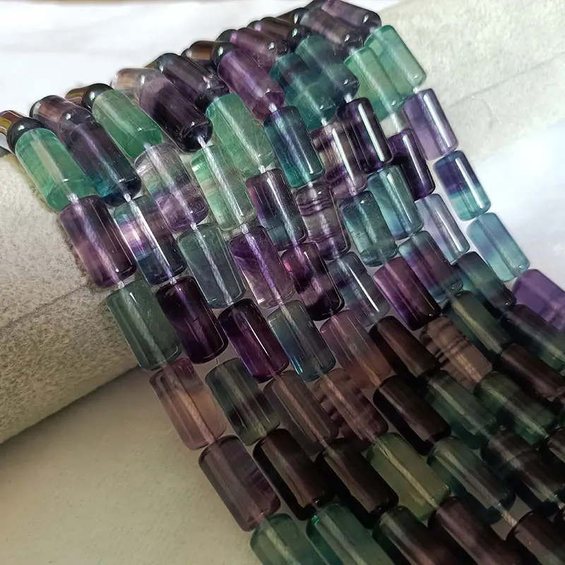 2024 мелкие Бусины из натурального камня разноцветный флюорит свободные бусины