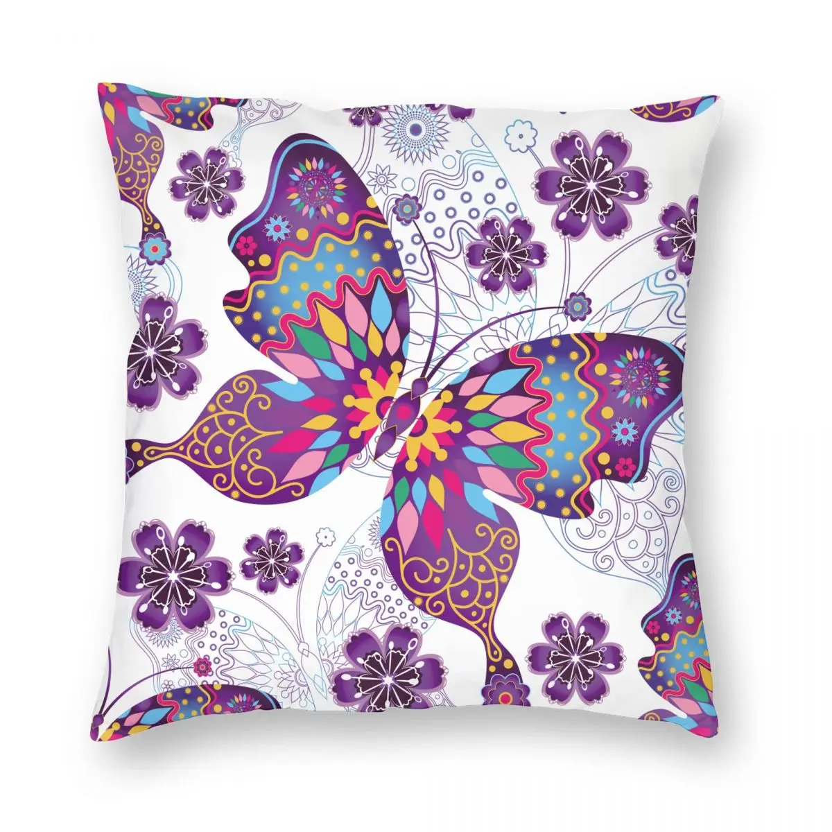 

Наволочка с изображением бабочки двухсторонняя наволочка с принтом, декоративные бабочки, наволочка для подушки, квадратная наволочка для автомобиля 45*45