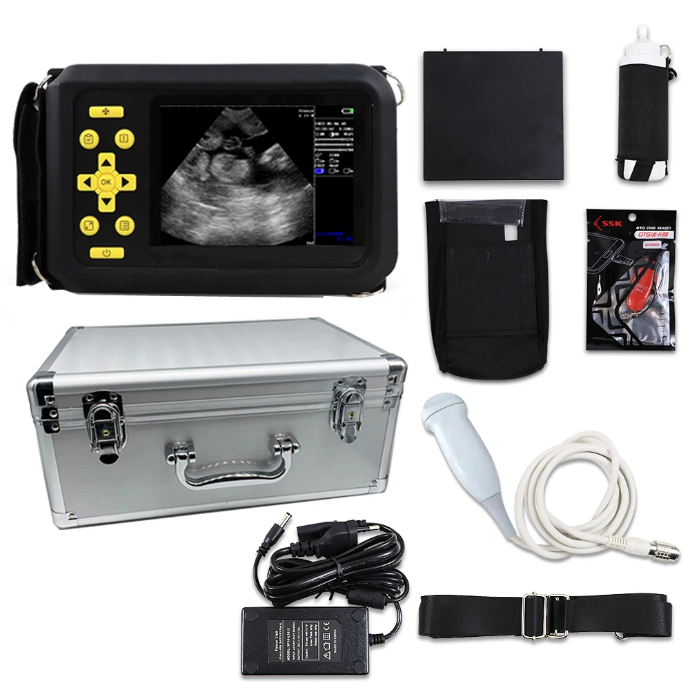 

Ветеринарный портативный Ветеринарный ультразвуковой сканер Vet-u2, устройство для измерения яркости животных и беременности с микровыпуклостью 5,0 МГц