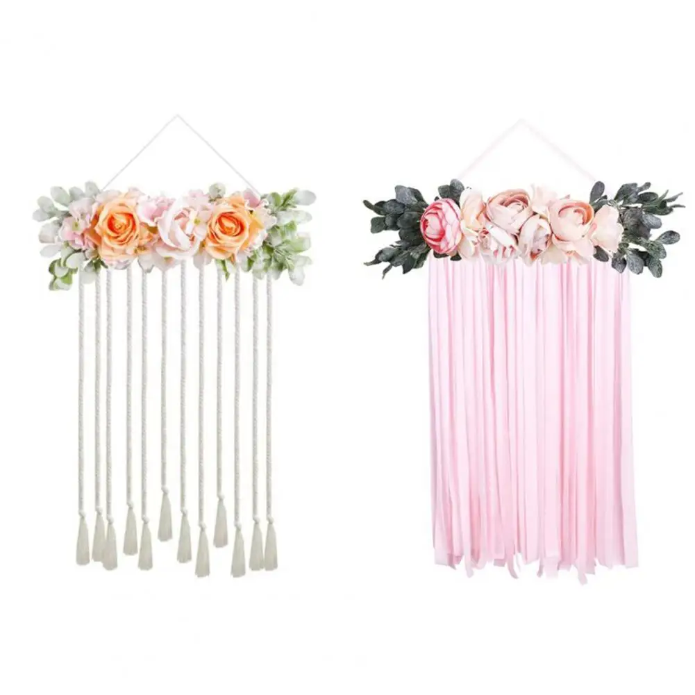 

Attractive Easy Access Ornamental Wall Hanging Decor Hair Bows Holder Decorative Hair Accessories Organizer Home Supply
