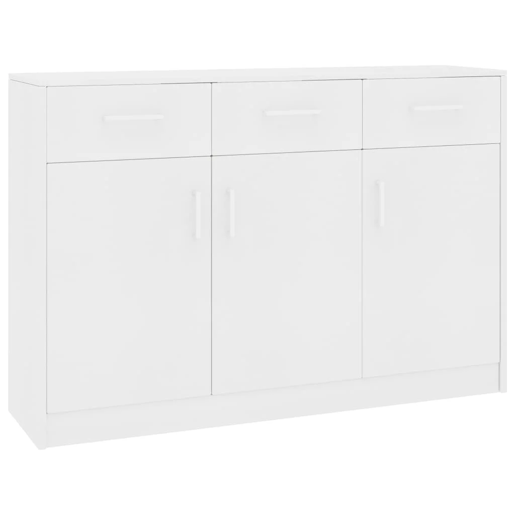 

Sideboards and Buffets Cabinet with Storage Modern Decor White 43.3"x13.4"x29.5" Chipboard