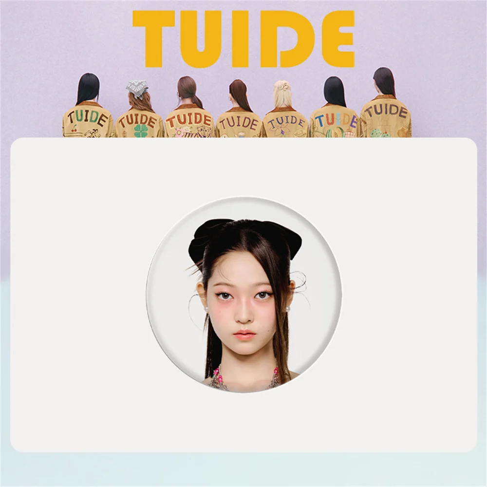 Фото Новый круглый значок HD группы Girls Group TUIDE: Елена, Джа, Саки, Се Хээ, Ихани, Сеён. Акриловый брелок, брошь для сумок, декор для фанатов. №2