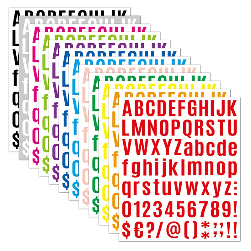 

1 шт. буквенно-цифровые наклейки, многоцветные наклейки с алфавитом, виниловые самоклеящиеся наклейки с цифрами, наклейки «сделай сам» с логотипом, рукоделие