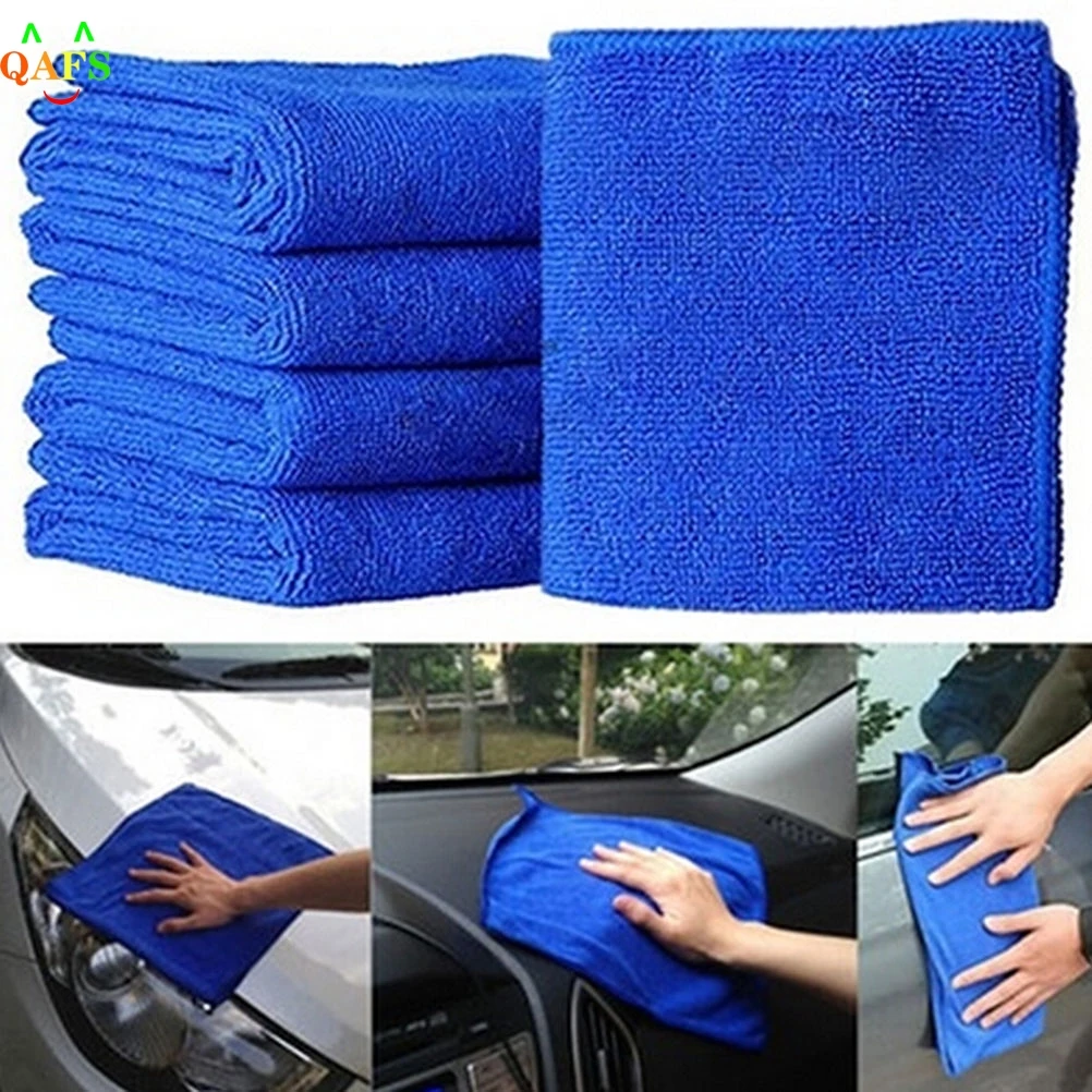 

5pcs Auto Care 30cmx30cm Microfiber Car Cleaning Cloths Car Care Microfibre Wax Polishing Detailing Towels