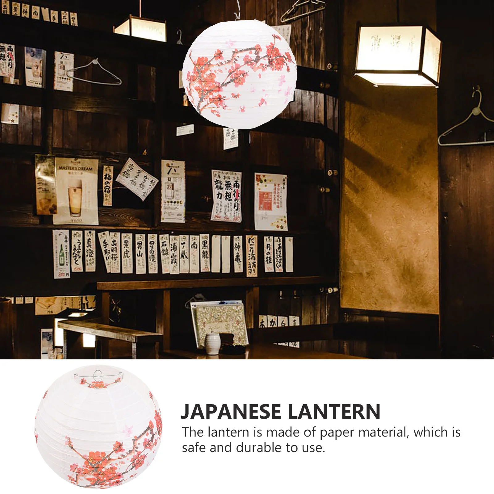 Decorations Lantern Lanterns Vintage Wall Sconces Japanese Restaurant Paper Plum DIY Hanging