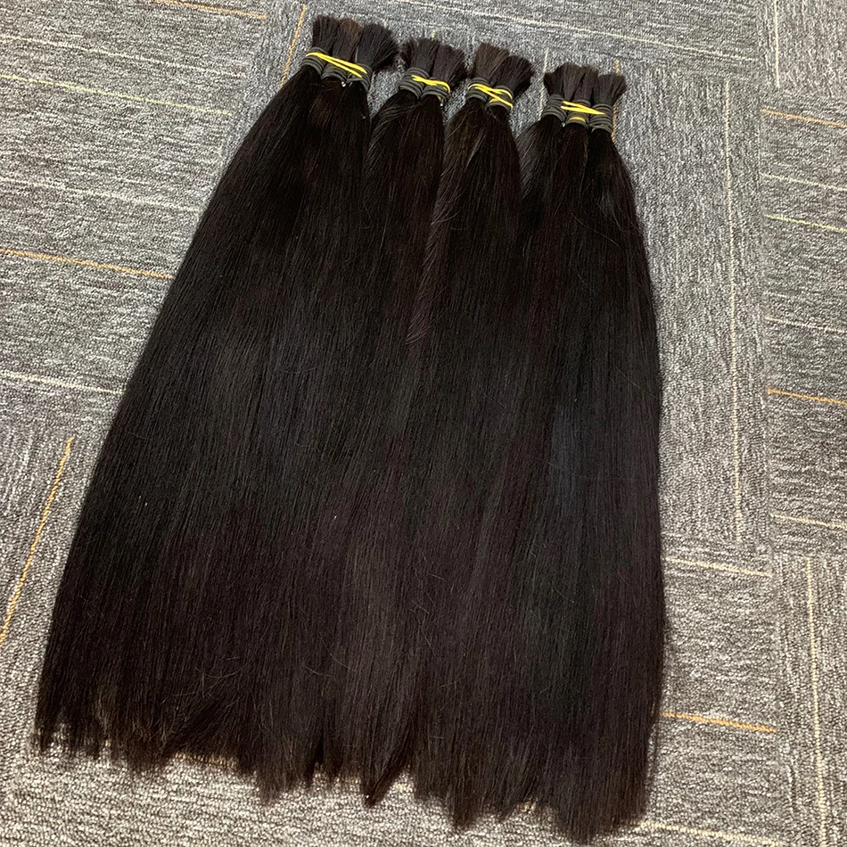 10A девственные 100% натуральные черные прямые человеческие волосы оптом для