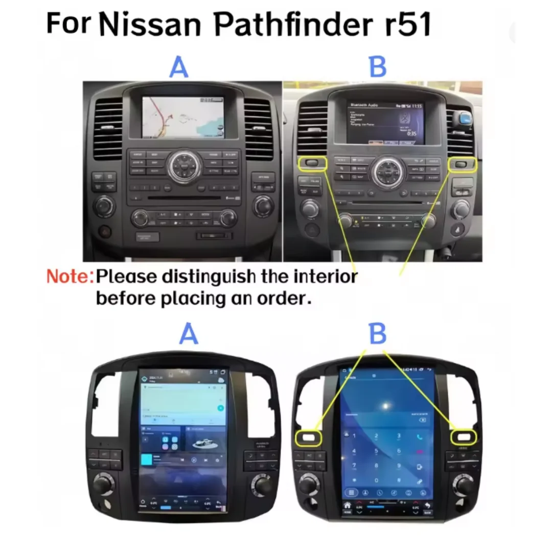 Фото Аудиосистема Android для Nissan Navara D40/Pathfinder R51 2008-2015, интеллектуальные автомобильные системы, беспроводной CarPlay, мультимедийный проигрыватель №2