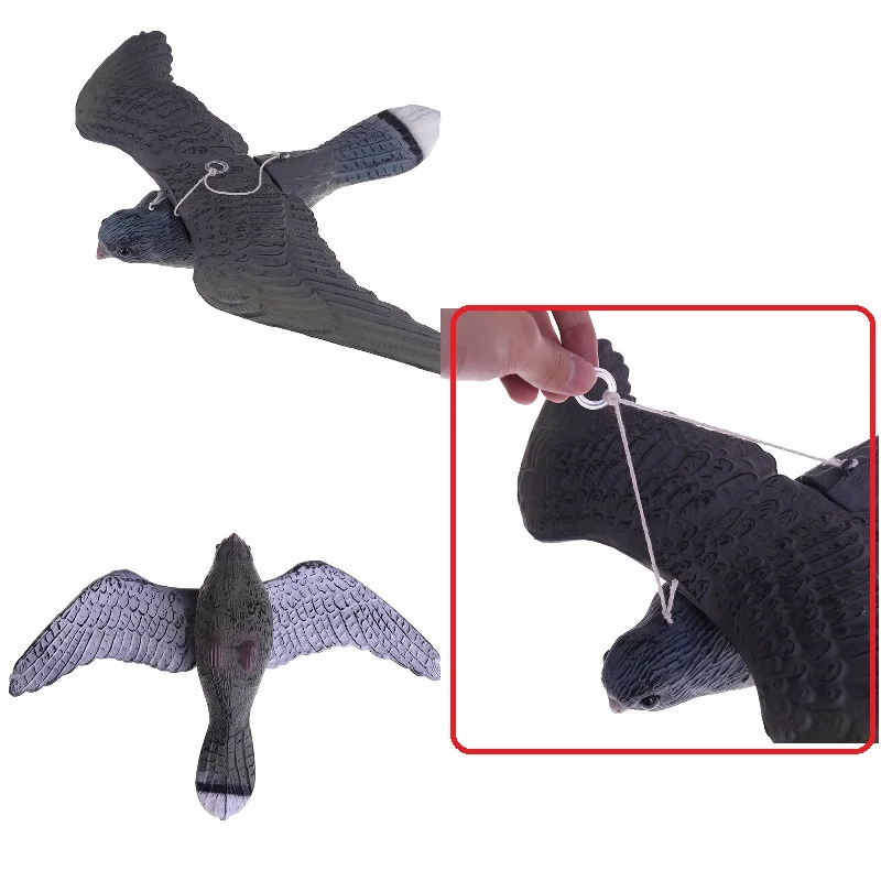 

Bird Eagle Birds Decoy Model Statue Hawk Animal Scare Pigeon Owl Fake Hanging Flying Toy Spikes Deterrent Pendant Figure Models