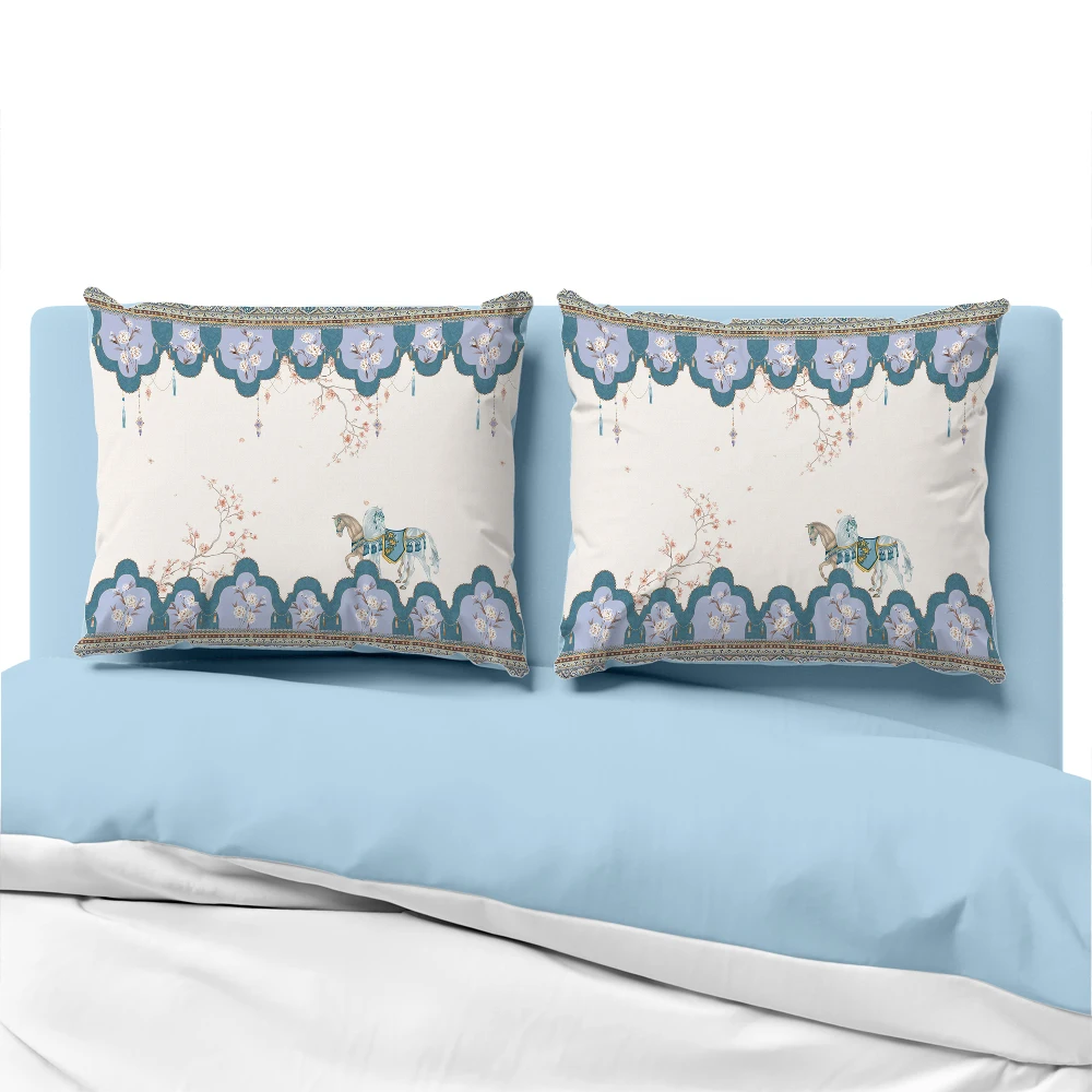 

Luxury Pillow cover for sofa Decorative pillow case Bedding Pillowcase Pillowcovers 50x70 50x75 50x80 horse riding