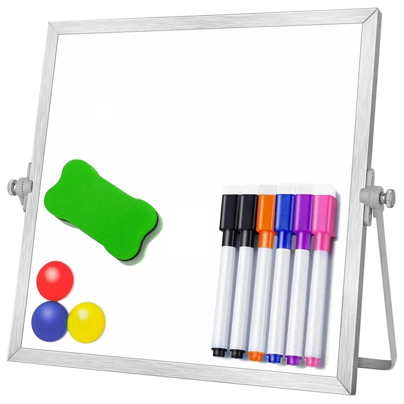 Настольная магнитная двусторонняя доска Складная Вращающаяся для письма