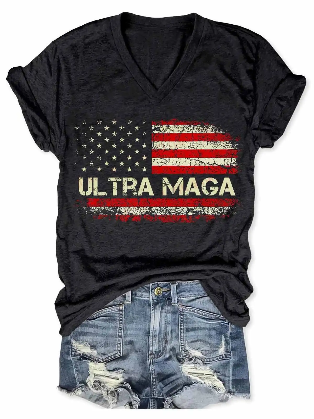 

Women's Ultra Maga V-Neck T-Shirt