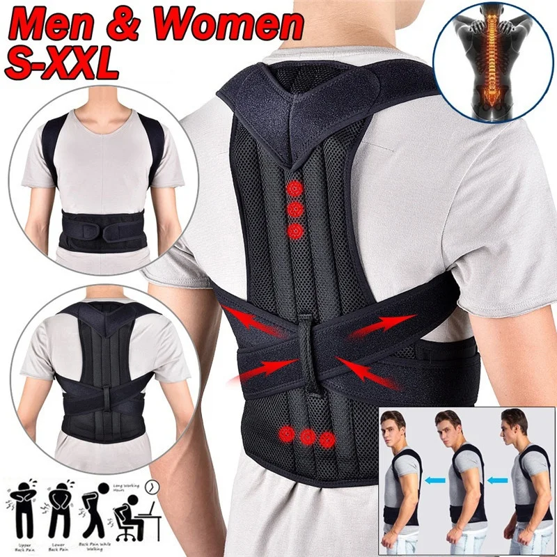 

Back Waist Posture Corrector Adjustable Adult Correction Belt Waist Trainer Shoulder Lumbar Brace Spine Support Belt Vest