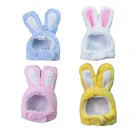 Забавный головной убор для домашних животных, одежда для кошек, кроликов, головной убор для женской вечеринки, головной убор, теплый капюшон, аксессуары для кошек