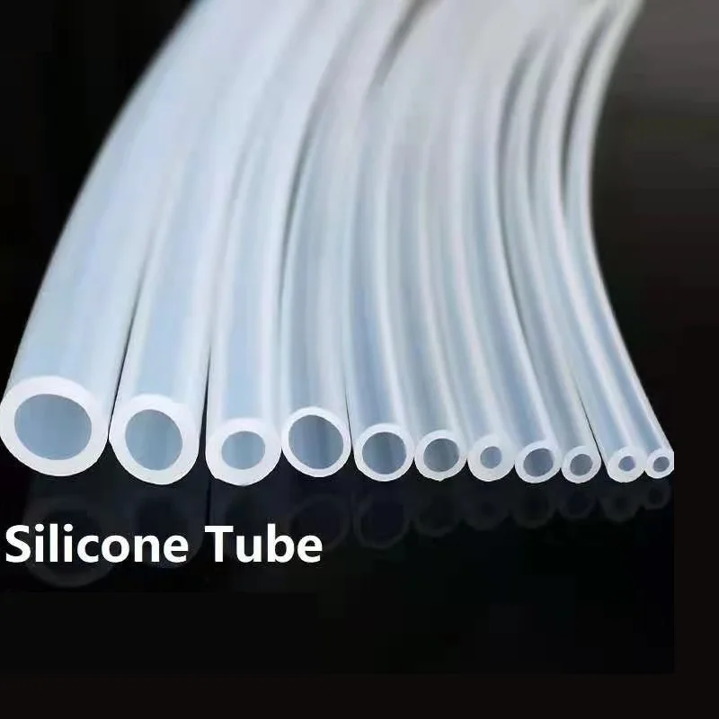 

1m Transparent Food Grade Silicone Rubber Hose 4/6/8/10/12/16/20/25/32/38mm O.D.Soft Silicone Tube Aquarium Inlet Outlet Pipe