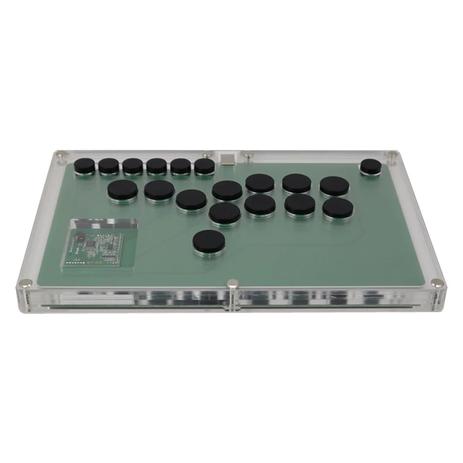 All Buttons Hitbox Style Arcade Game Console Joystick Fight Stick Game Controller for PC / PS4 Replace Sanwa OBSF-24 30