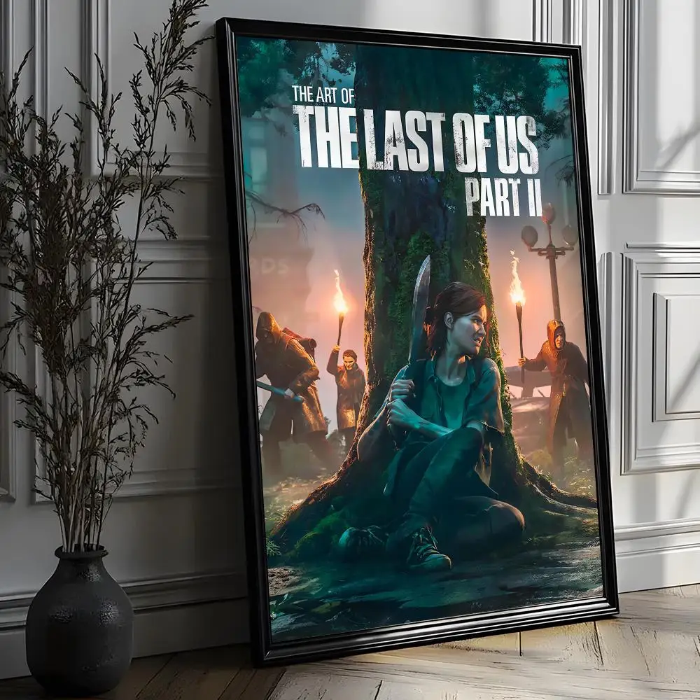 Фото Горячая новинка: Постер The Last of Us Part II HD, художественный, самоклеящийся, для декора стен, водонепроницаемый, для дома, гостиной, бара, эстетическое украшение №5