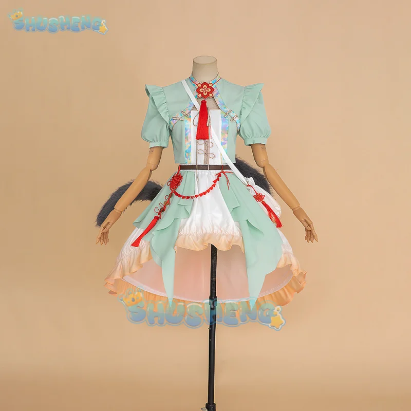 Костюм для косплея Honeyberry платье рыцари хвост повязка на голову Униформа