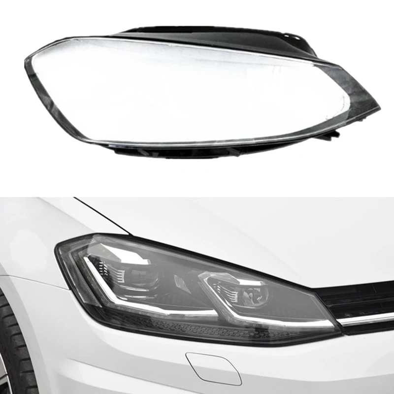 

Car Front Headlight Lens Shell Cover Replacement For Golf 7.5 2018 2019