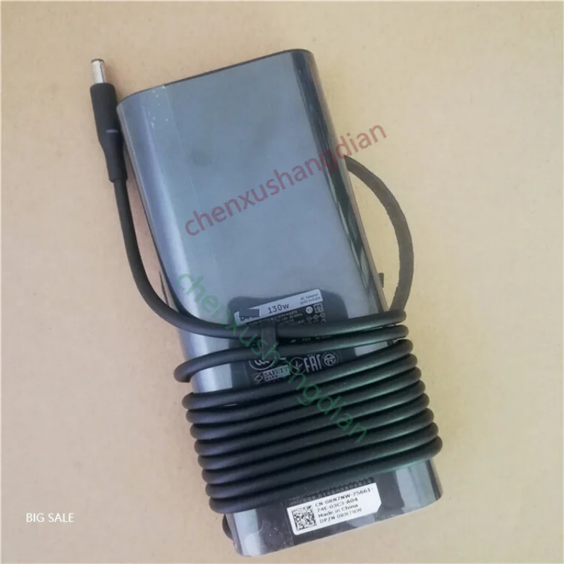 Новый тонкий адаптер питания Dell 130 Вт XPS 15 19 5 В-6 67 А 4 мм rn7gd