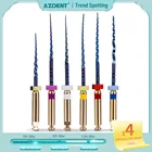 AZDENT 6pcsBox Dental Heat Activated Canal Root Files SX-F3 25mm Dentist Tools Can Bend for PreparingRoot Canal Treatment